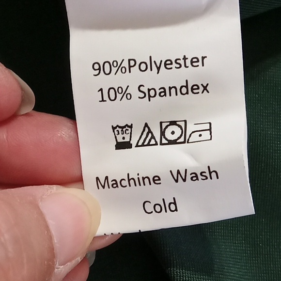 HALARA DRESS Womens EXTRA SMALL XS GREEN VELVET Flare New Party Club - Picture 4 of 7